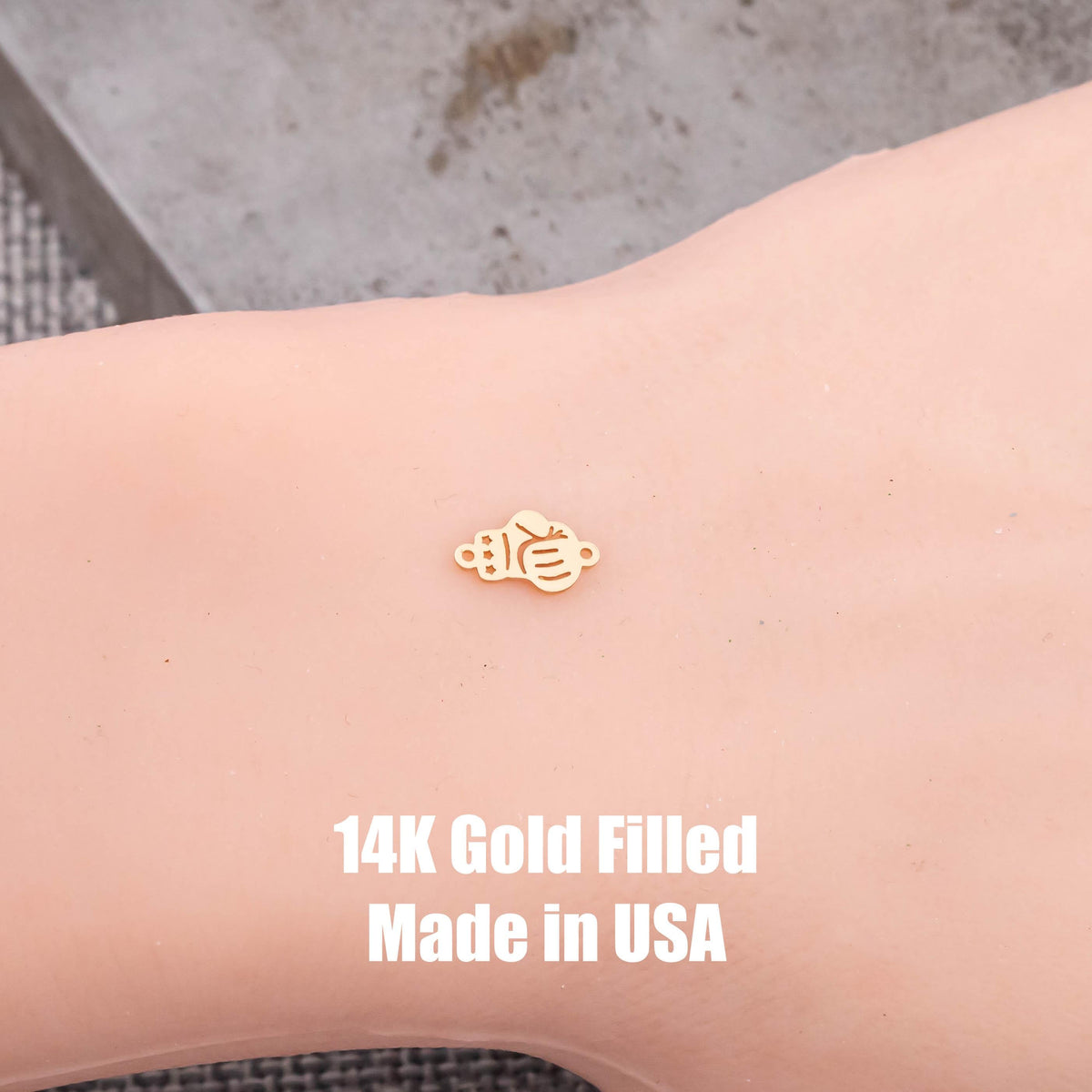 Boxing Gloves Connector 14K Gold Filled Permanent Jewelry Connectors 925 Sterling Silver 14K GF connectors charm, pendant