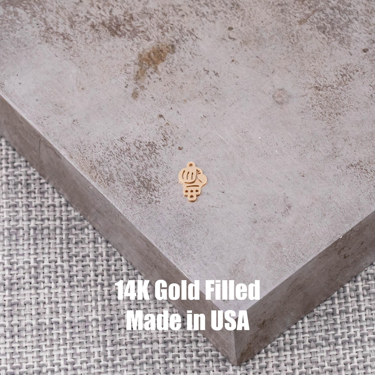 Boxing Gloves Connector 14K Gold Filled Permanent Jewelry Connectors 925 Sterling Silver 14K GF connectors charm, pendant