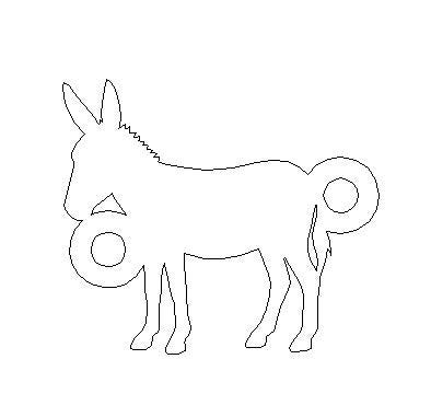 Donkey connector - sterling silver or gold filled- permanent jewelry word connectors- charm, pendant,