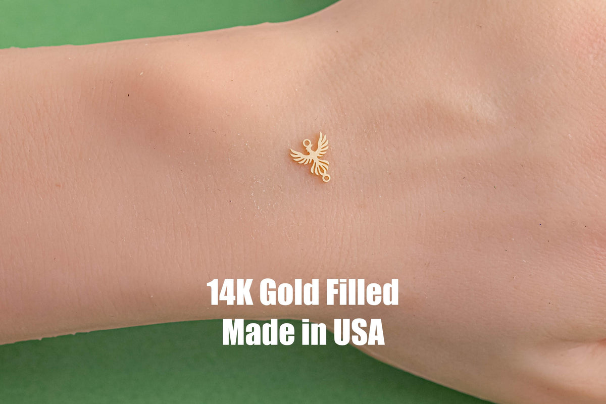 Phoenix  Permanent Jewelry Connector - 14kt gold filled or Sterling Silver - Made in the USA