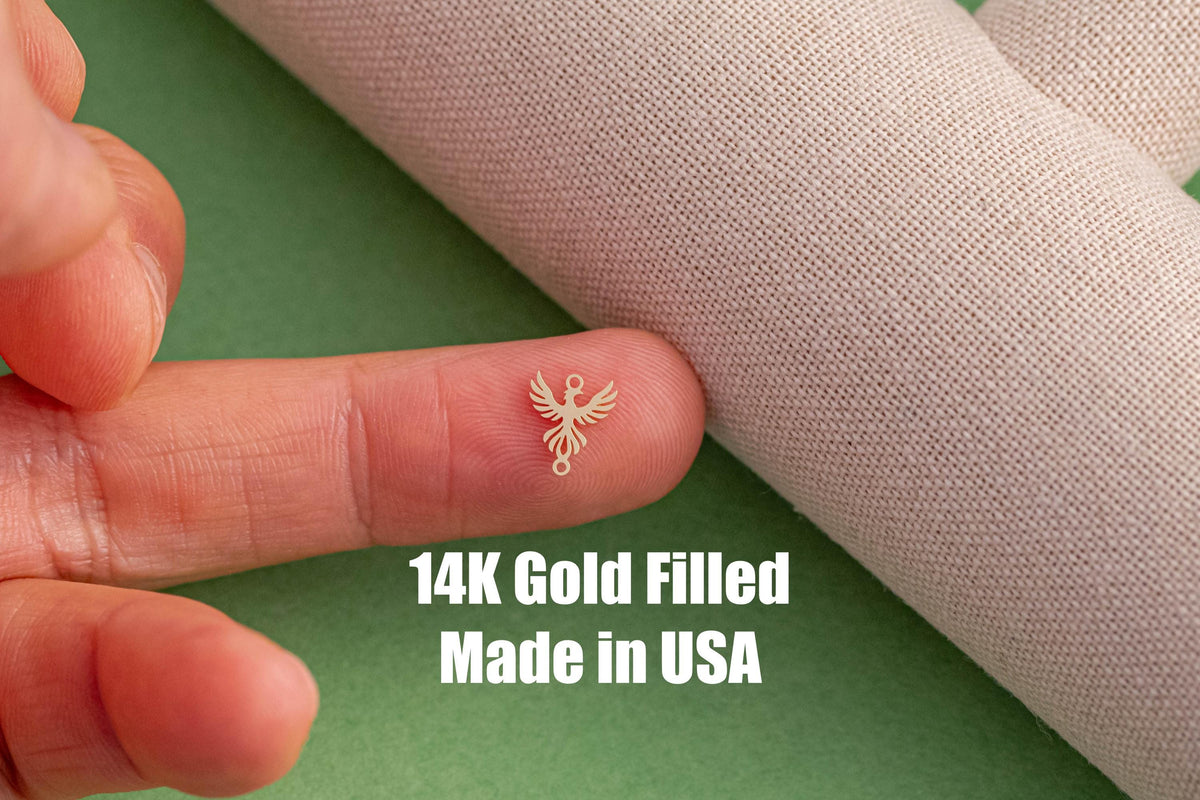 Phoenix  Permanent Jewelry Connector - 14kt gold filled or Sterling Silver - Made in the USA