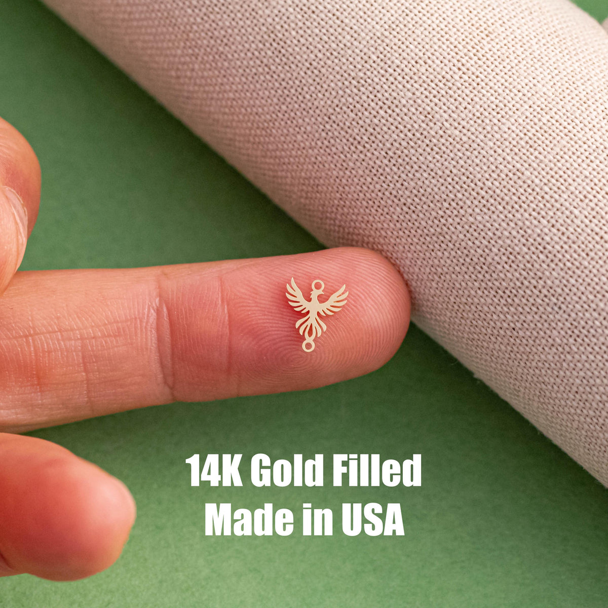 Phoenix  Permanent Jewelry Connector - 14kt gold filled or Sterling Silver - Made in the USA