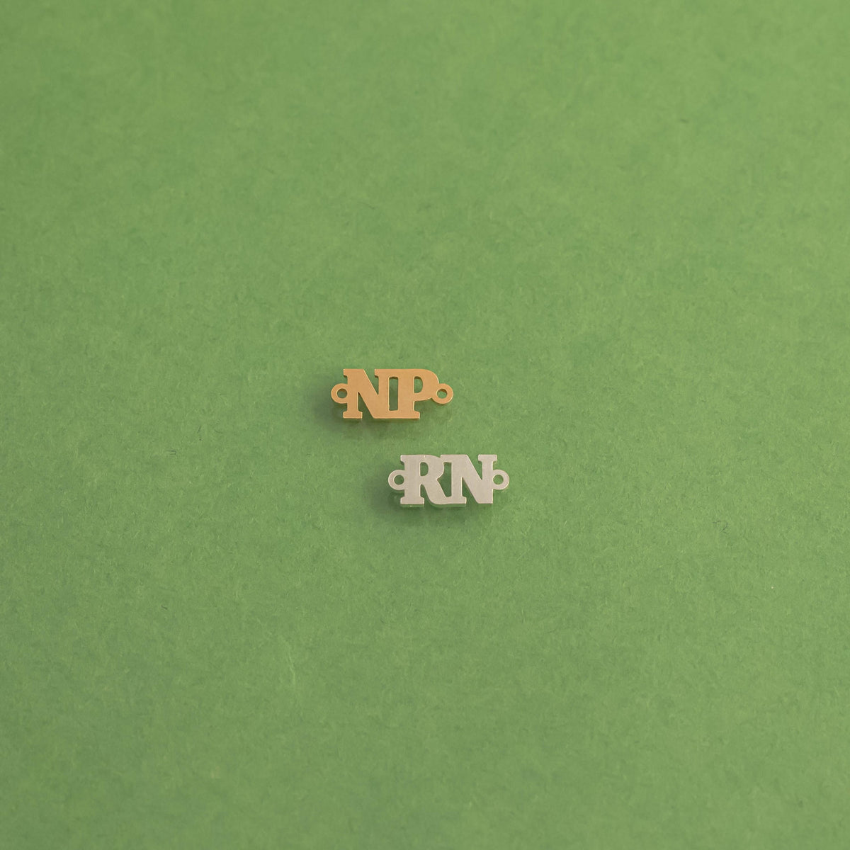 Nurse Connector NP RN Registered Nurse Connector for Permanent Jewelry Connectors 14kt gold filled or Sterling Silver - Made in the USA
