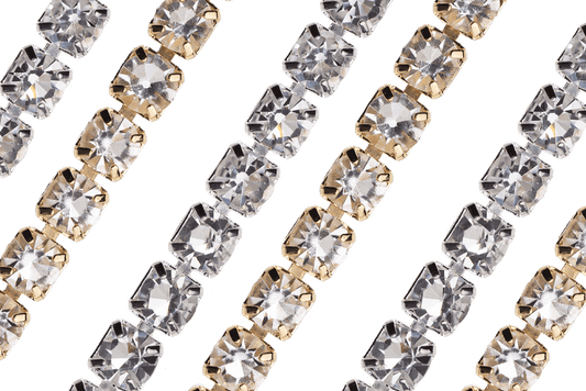 4mm Tennis Rhinestone Cup Chain Sold by The Foot - CH 937