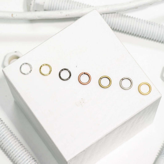10mm Jump Connector Rings – XL Size – 15 Gauge Wire – Multiple Colors – Sold in 25 Gram Packs (Approx. 79pcs) – JR/10