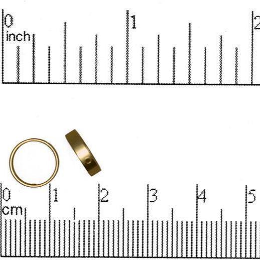 10mm Round Bead Frame (8mm Inside Diameter) - K89 - Available in Satin Rhodium Silver & Satin Hamilton Gold