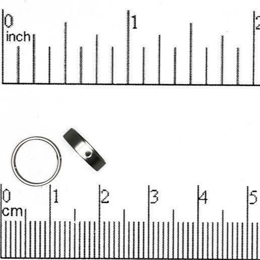 10mm Round Bead Frame (8mm Inside Diameter) - K89 - Available in Satin Rhodium Silver & Satin Hamilton Gold