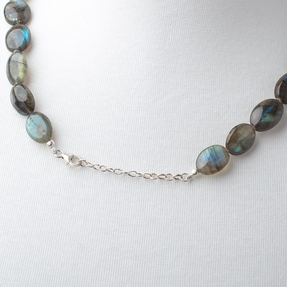 Labradorite Plain Nugget Necklace AAA
