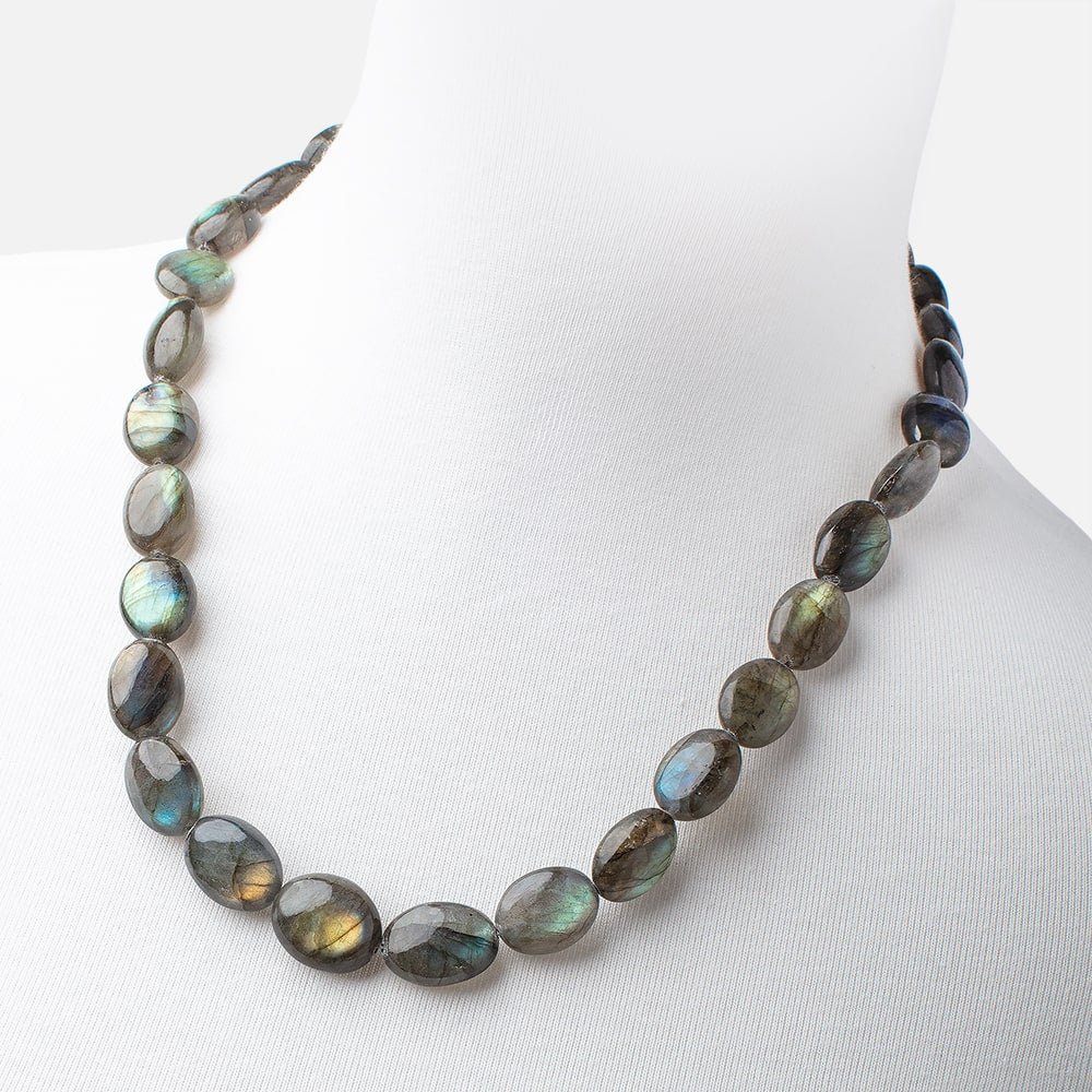 Labradorite Plain Nugget Necklace AAA