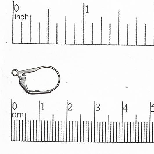Leverback Earwires for Making Earrings - Measures 17mm x 11mm - Available in Many Finishes - Sold by the Dozen - EW2201.