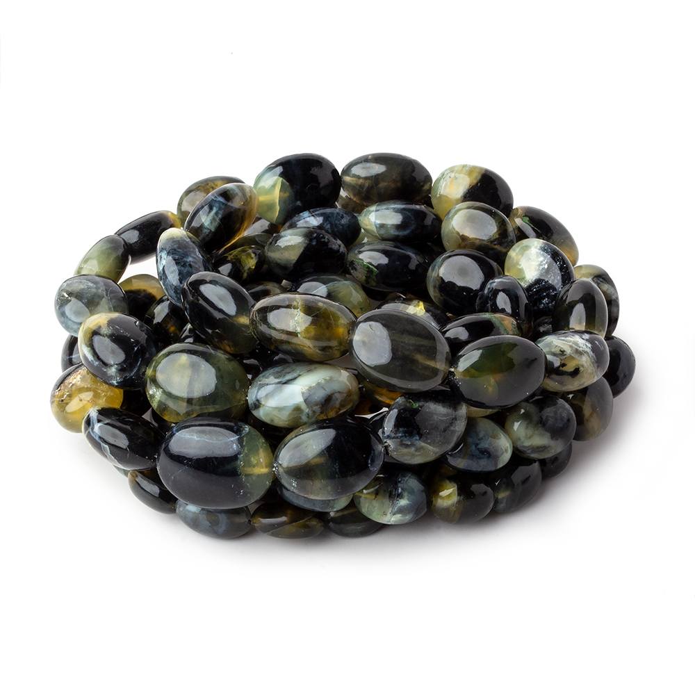 Mexican BiColor Fire Opal plain nuggets 18 inch 44 beads 6x5x3-16x11x8mm