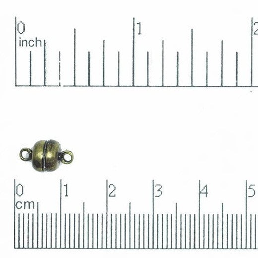 11mm x 6mm Oval Magnetic Clasp Sold by the Piece - CL/MC11