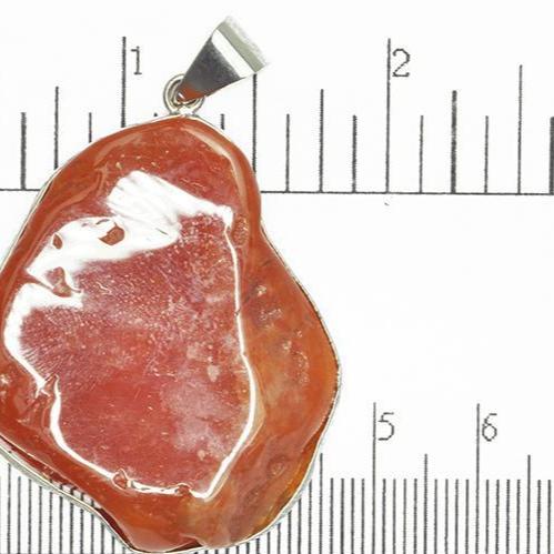 Free Form Natural Carnelian Pendant - With Bail - Semi Precious Stone - Sold by the Piece - SP603