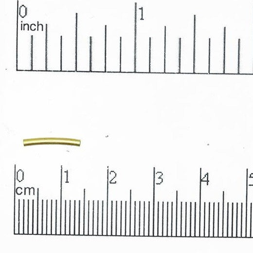 Curved Tube Spacer 12mm x 1mm - Sold by the Gross (144 Pieces) - CT12