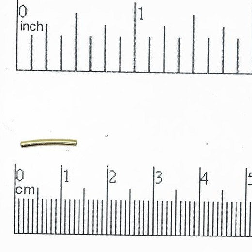 Curved Tube Spacer 12mm x 1mm - Sold by the Gross (144 Pieces) - CT12