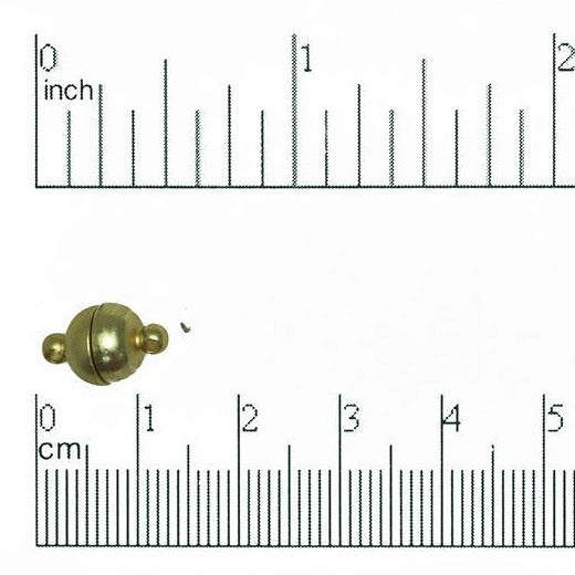 14mm x 8mm Smooth Round Magnet Clasps Sold by the Piece - CL/MC4