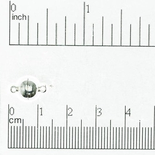 14mm x 8mm Smooth Round Magnet Clasps Sold by the Piece - CL/MC4