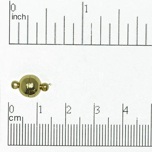 14mm x 8mm Smooth Round Magnet Clasps Sold by the Piece - CL/MC4
