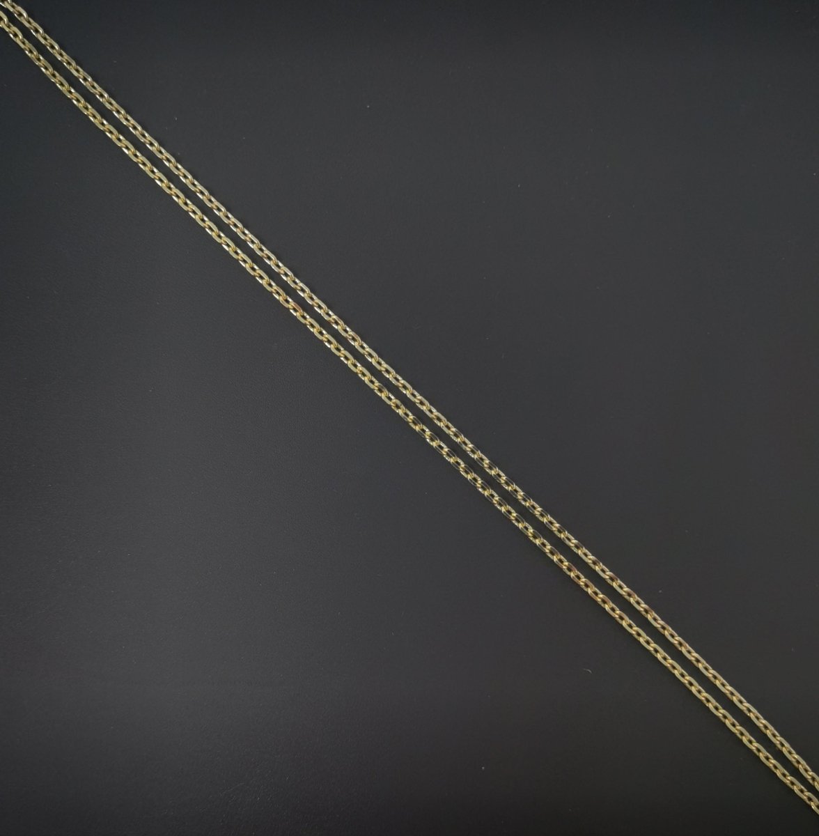 14K Gold Filled 17.0'' Ready to Use Thin Rolo Necklace Chain, Layering Rolo Chain, Dainty 1.5mm Necklace w/ Spring Ring | CN-616
