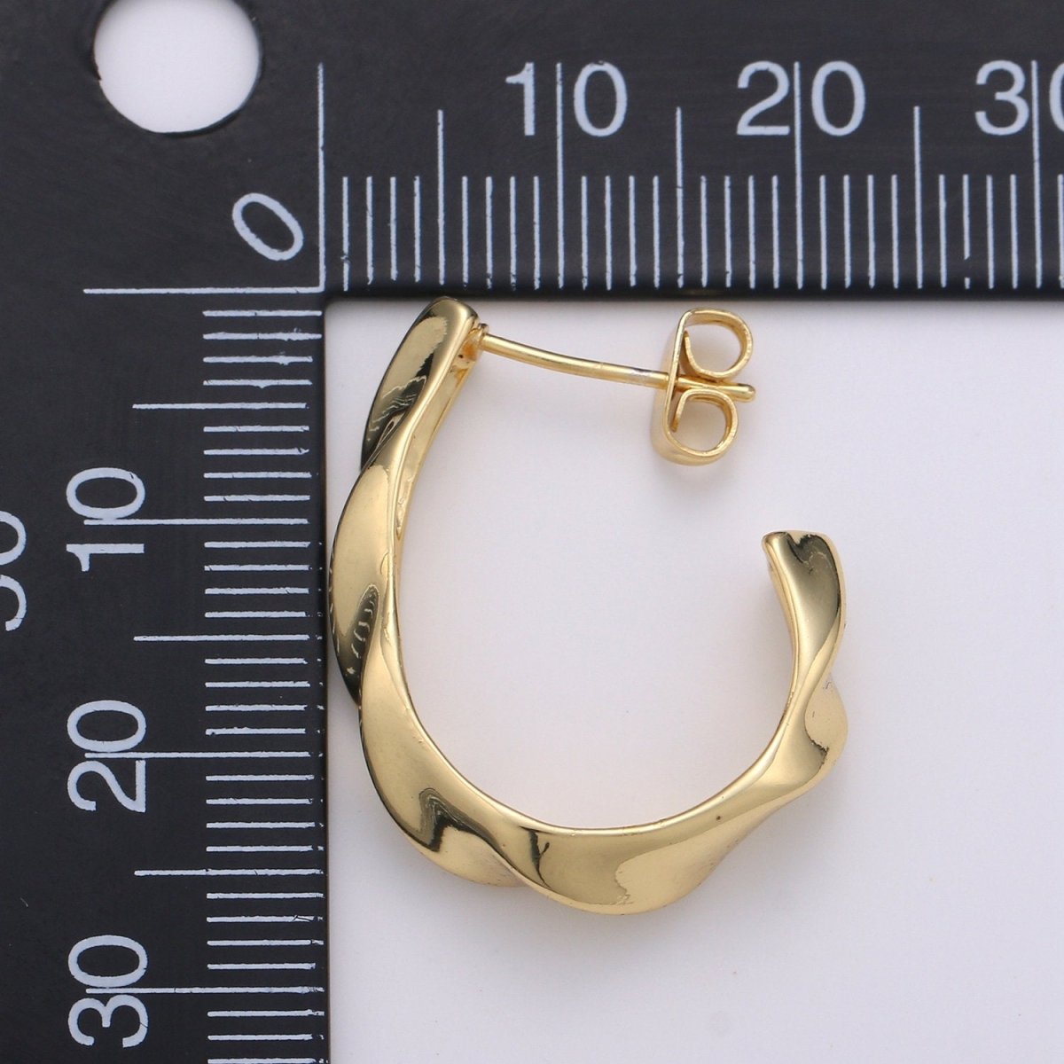 14k Gold Filled Circular Hoop Earring, Earring Supplies for DIY Earring Jewelry,  Earring Supply DIY Findings, Perfect for DIY Earrings Q-240
