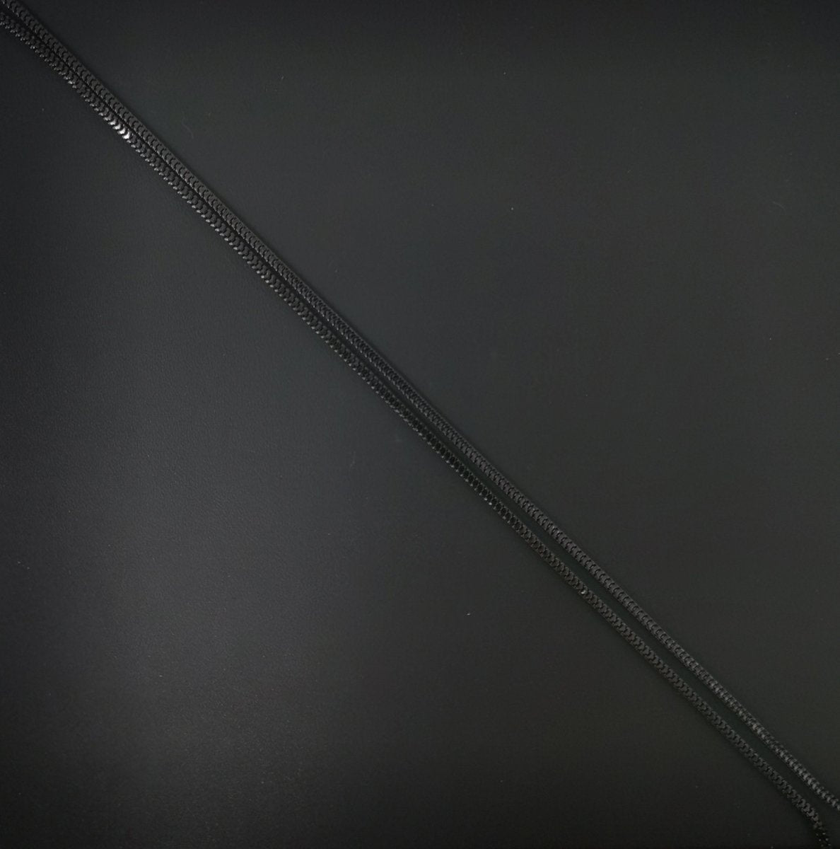 17.5 inch Black Gun Metal Plated Chain Necklace, Square Box Chain Necklace, Layering Dainty 1.5mm Black Box Necklace w/ Spring Ring | CN-545  Clearance Pricing
