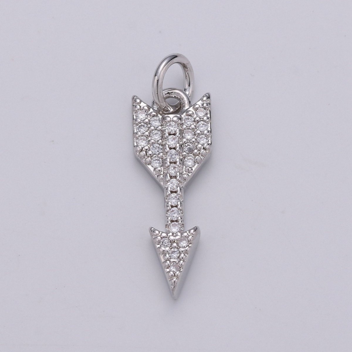 Dainty 24k Gold Filled Arrow Charm Mini Arrow Pendant Micro Pave Charm for Bracelet Earring Necklace Making D-476 D-477