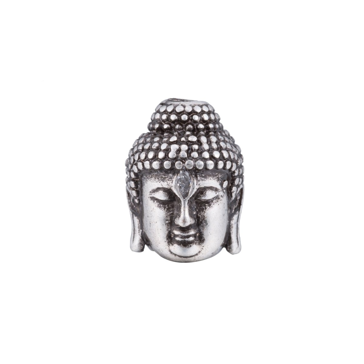 Gold / Silver / Rose Gold Meditation Buddha Head Spacer Beads | B-027
