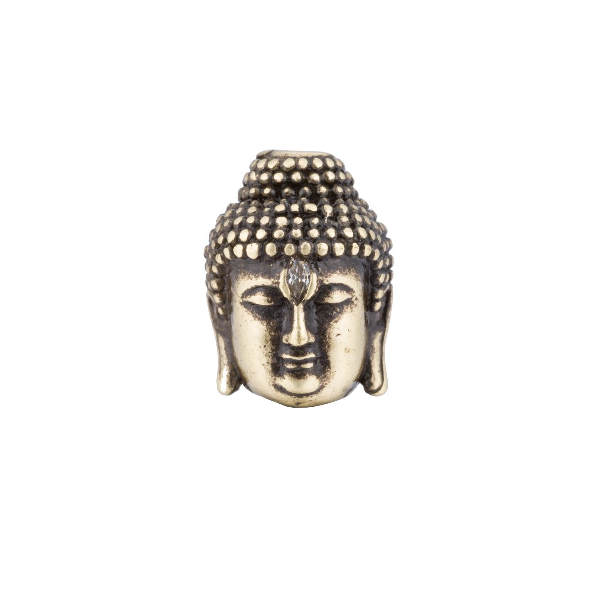 Gold / Silver / Rose Gold Meditation Buddha Head Spacer Beads | B-027