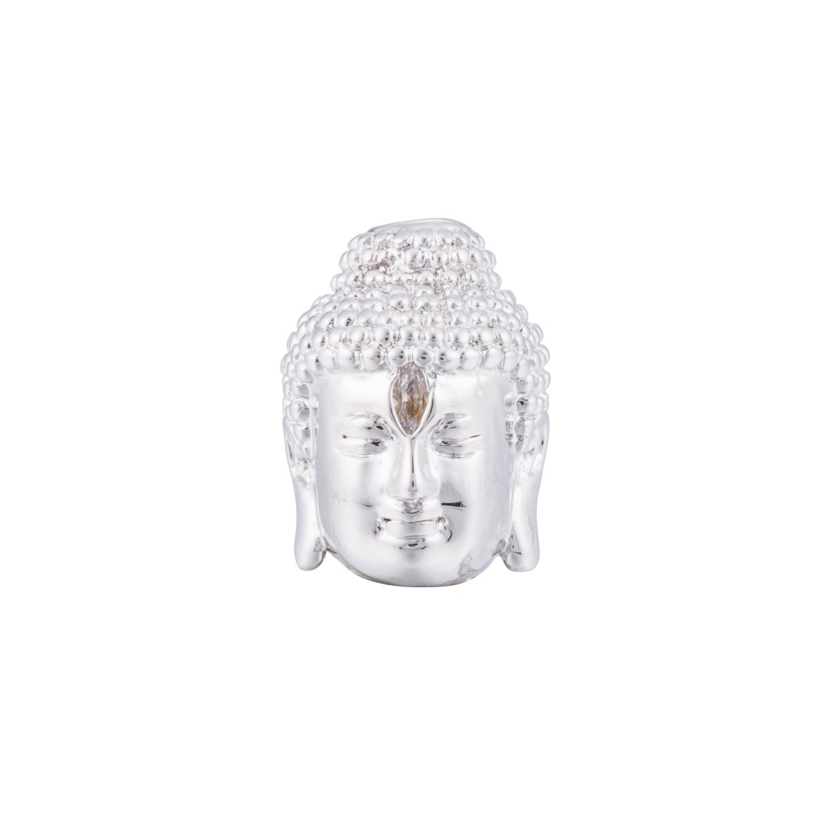 Gold / Silver / Rose Gold Meditation Buddha Head Spacer Beads | B-027