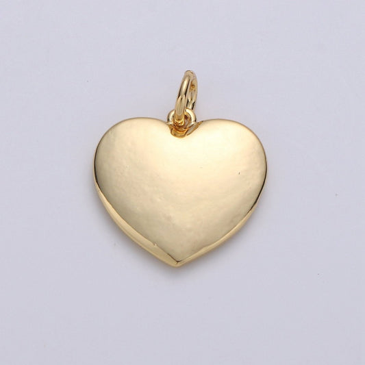 Small Heart Charm - Dainty Gold Mini Heart Add On Charm - Dainty Heart - Love Inspired Gold Filled Heart Pendant | D-615
