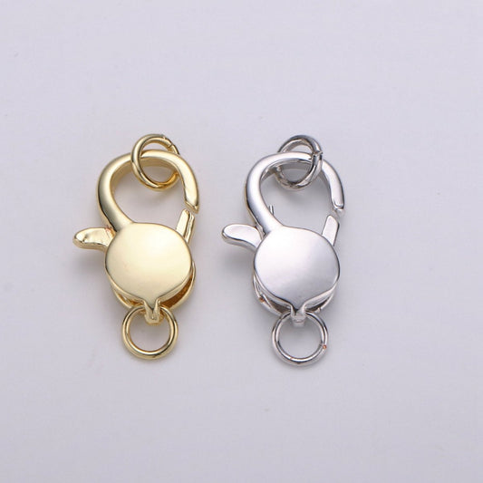 Wholesale Lobster Clasp 14k Gold Filled, Lobster Claw with Jump Ring for Jewelry Necklace Bracelet Anklet Making, Size 20mmx10mm K-837 K-838