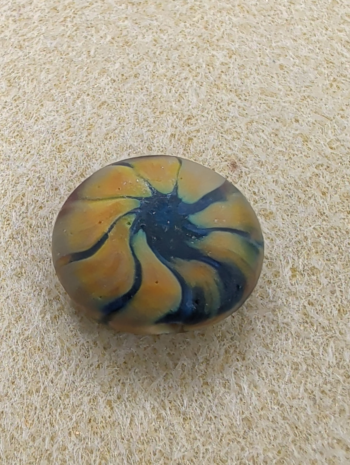 Satin Glass Art Nouveau Beads