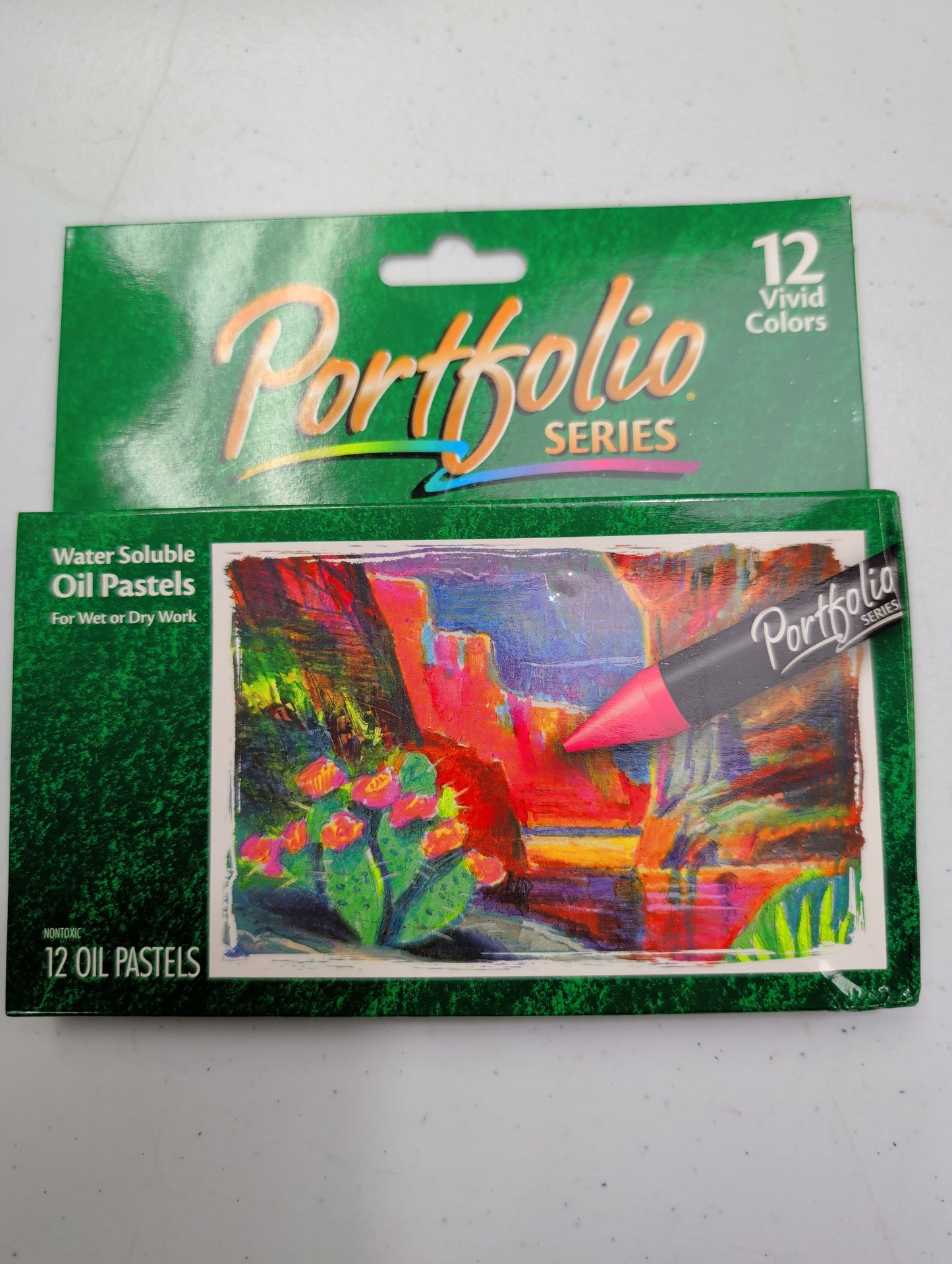 Crayola Portfolio Series Water Soluble, 12 Oil Pastels, Wet Or Dry
