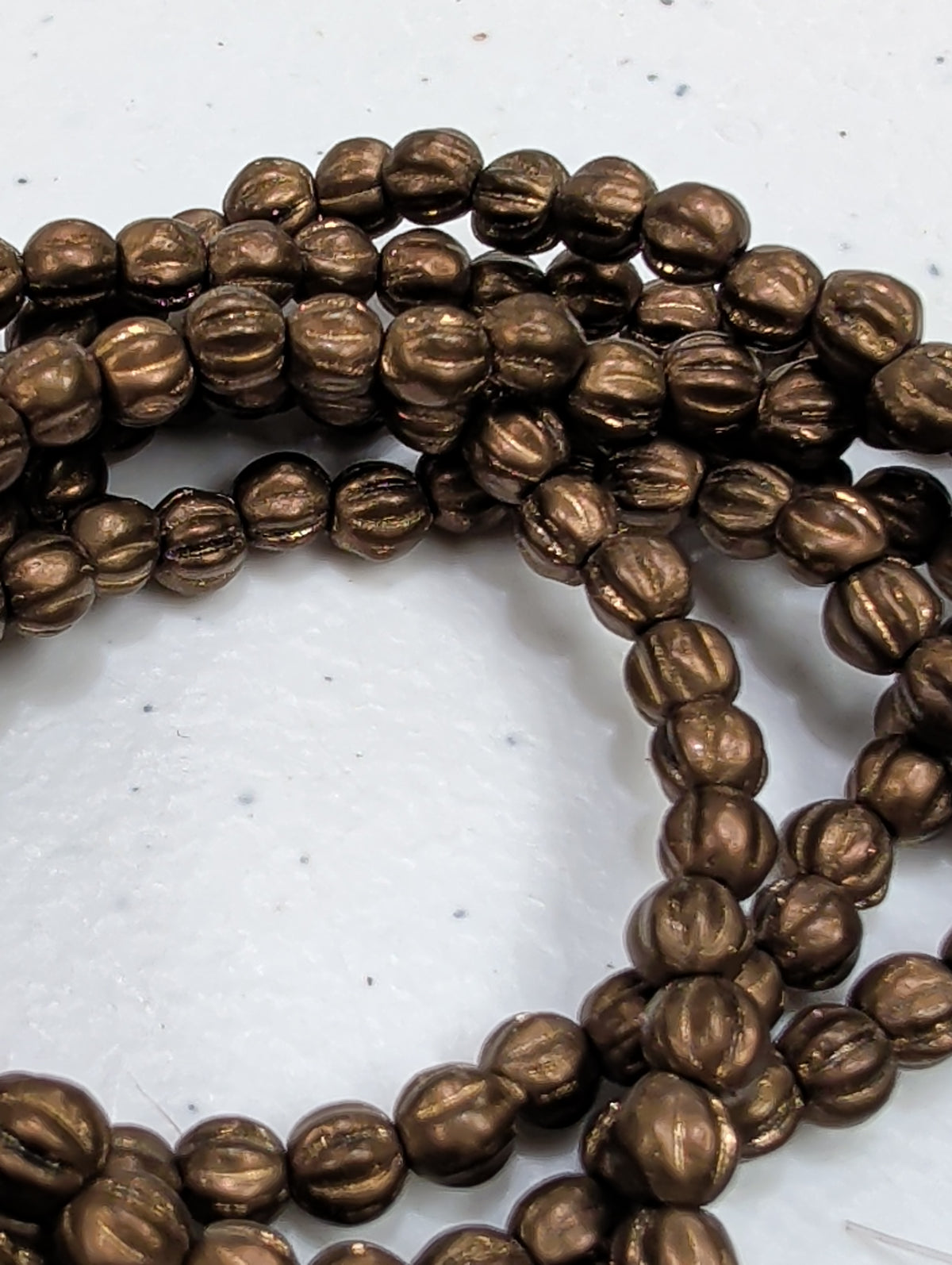 4mm Melon, Czech Beads