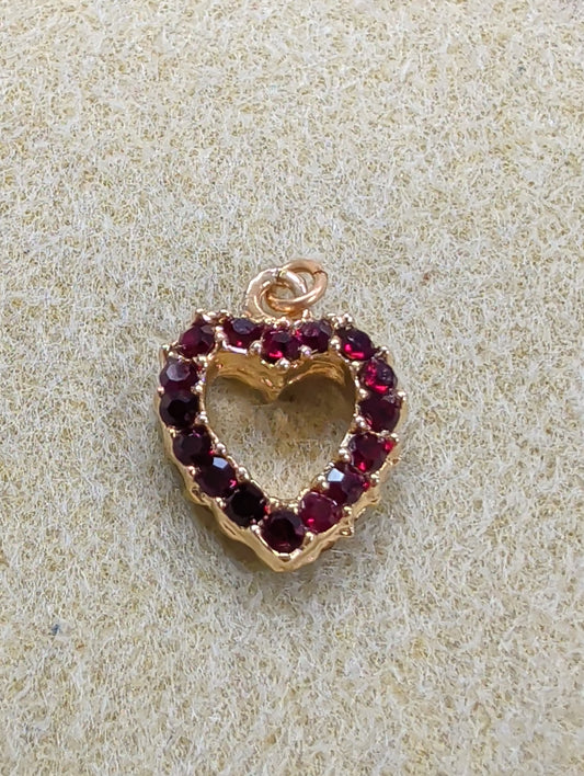 Double-Sided Open Heart Pendant