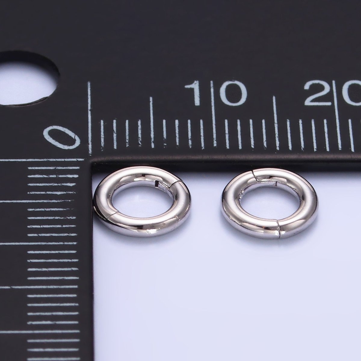 S925 Sterling Silver 7.8mm Pull Snap Gate Finding | SL-539