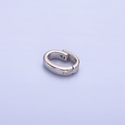 S925 Sterling Silver 8mm Pull Snap Bail Enhancer Finding | SL-545