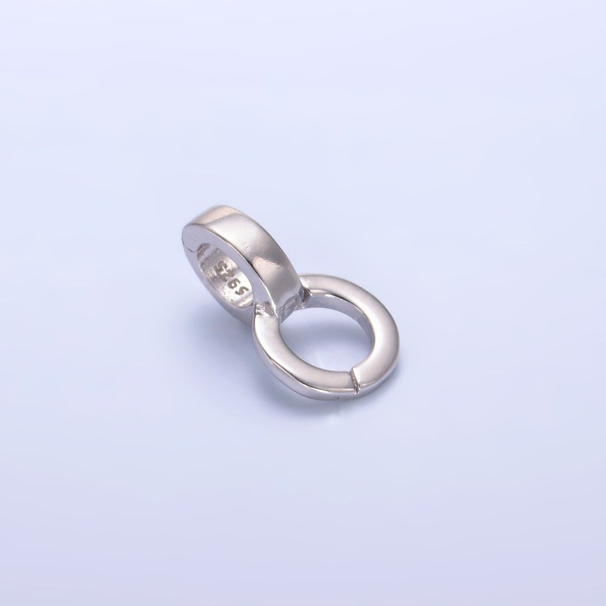S925 Sterling Silver Minimalist Circular 8 Enhancers Finding | SL-541