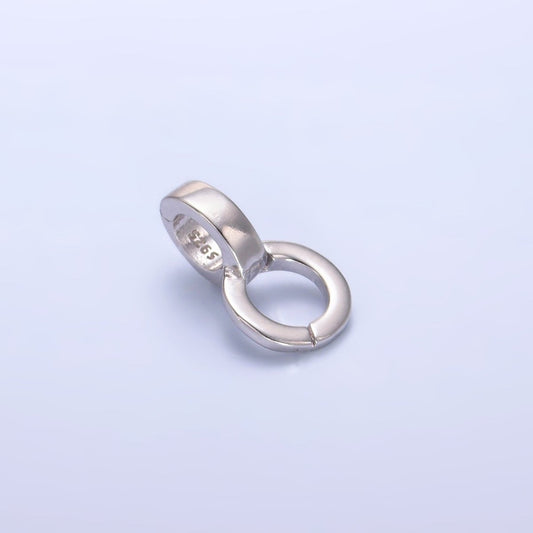 S925 Sterling Silver Minimalist Circular 8 Enhancers Finding | SL-541