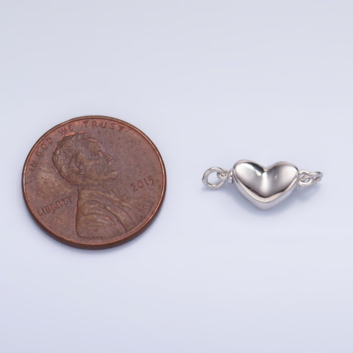 S925 Sterling Silver Needle Heart Minimalist Charm Set | SL-547
