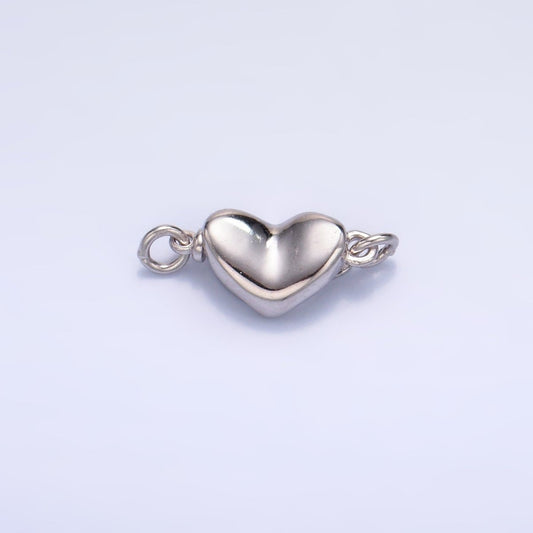 S925 Sterling Silver Needle Heart Minimalist Charm Set | SL-547