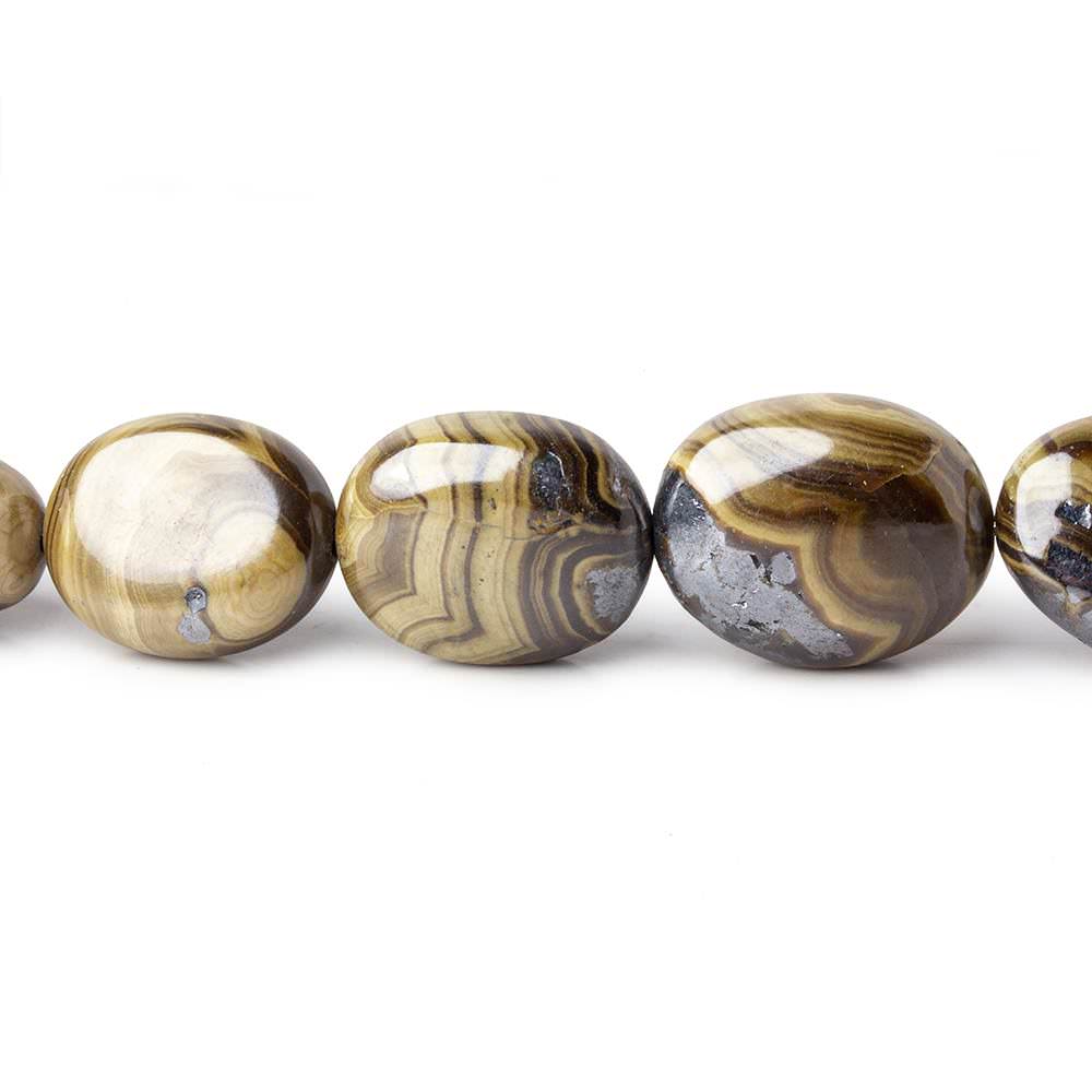 Schalenblende plain nuggets 19.5 inch 47 beads 8x6-15x12.5mm AA rare