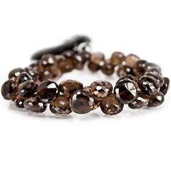 Smoky Quartz Beads Candy Kiss Briolette