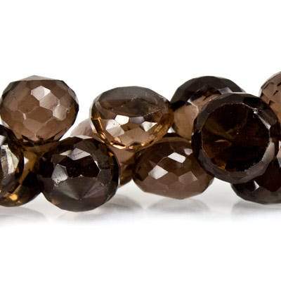 Smoky Quartz Beads Candy Kiss Briolette