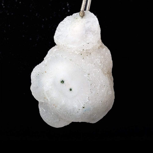 Solar Quartz Focal Bead Stalactite Natural Structure with Drusy