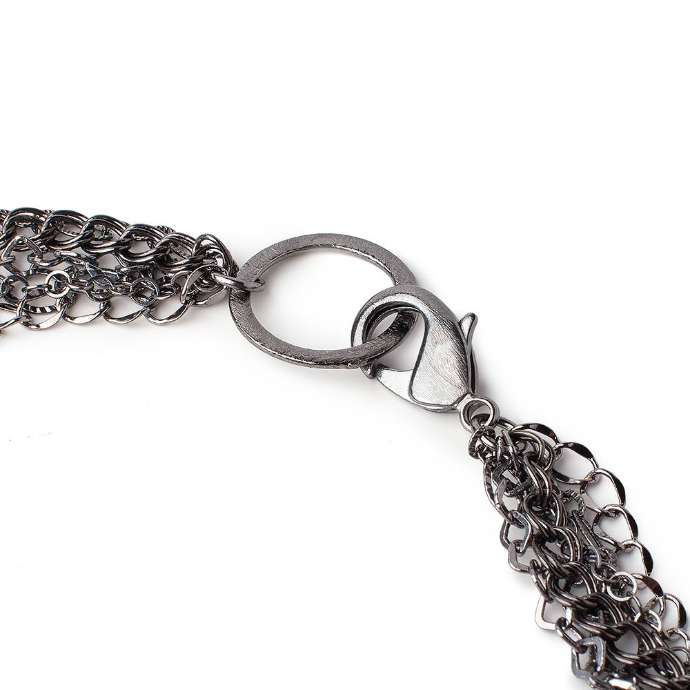 Sparkling Black Gold Drusy Necklace