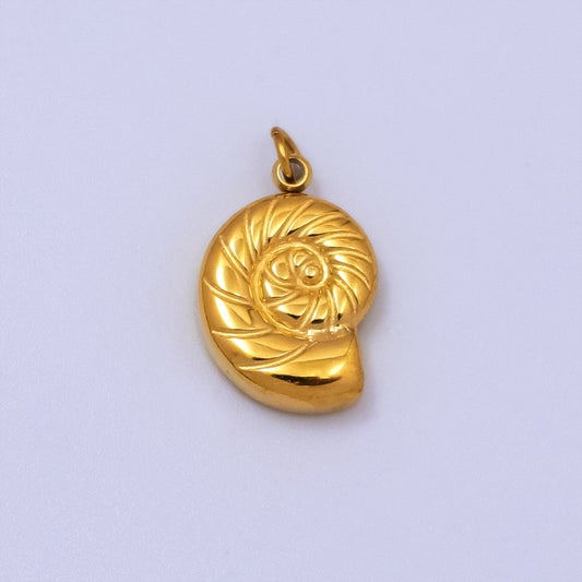 Stainless Steel Clam Shell Pearl Minimalist Pendant | P1219