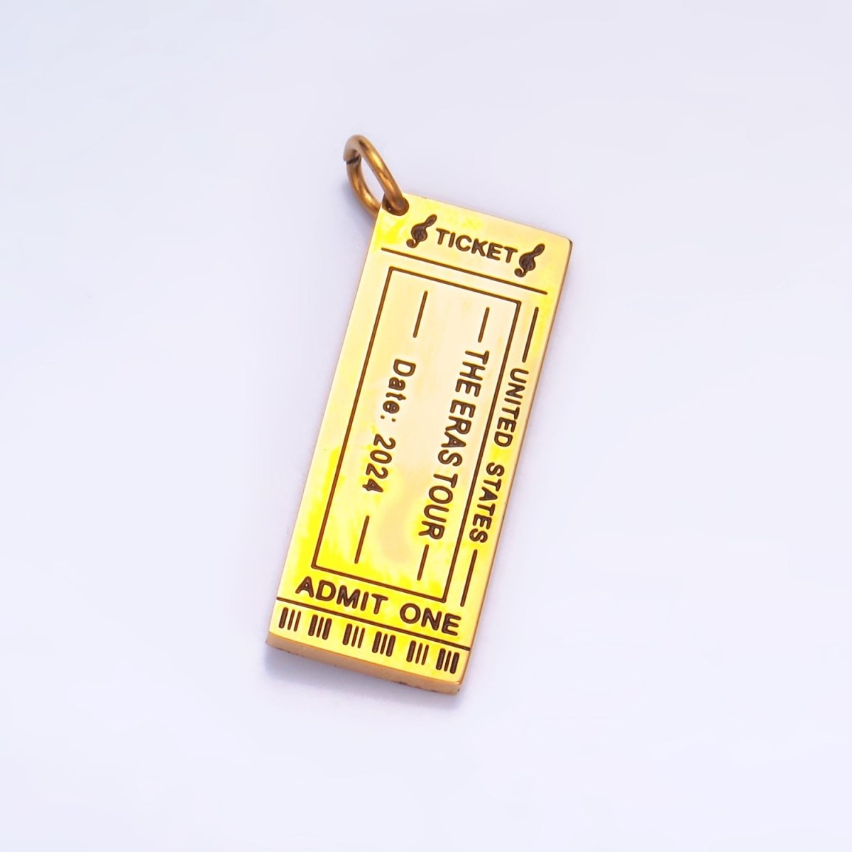 Stainless Steel Concert Ticket Era Show Charm Memorable 2024 2023 Charm | P1274