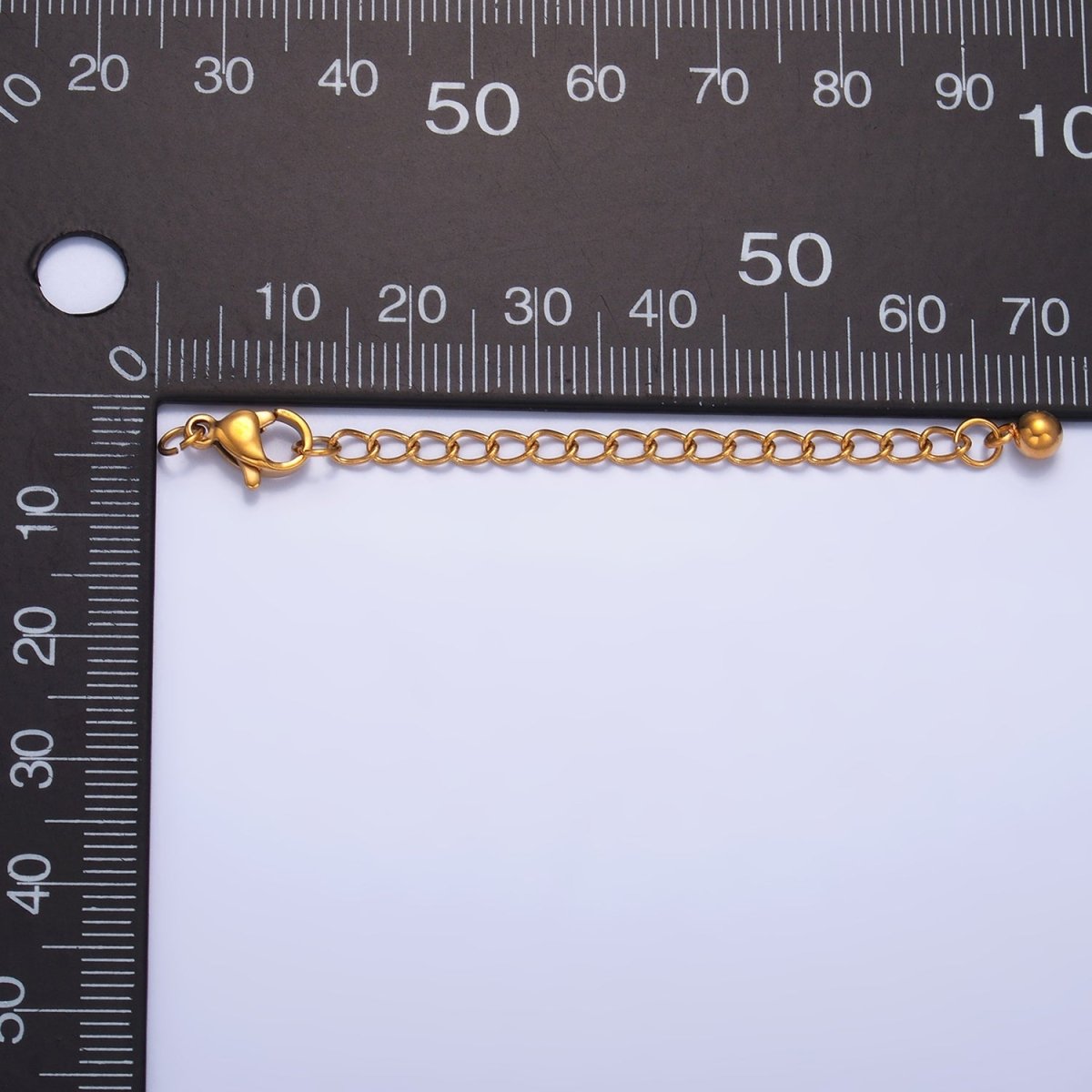 Stainless Steel Lobster Claw Clasps w. 2-Inch Extender Findings  | Z1061