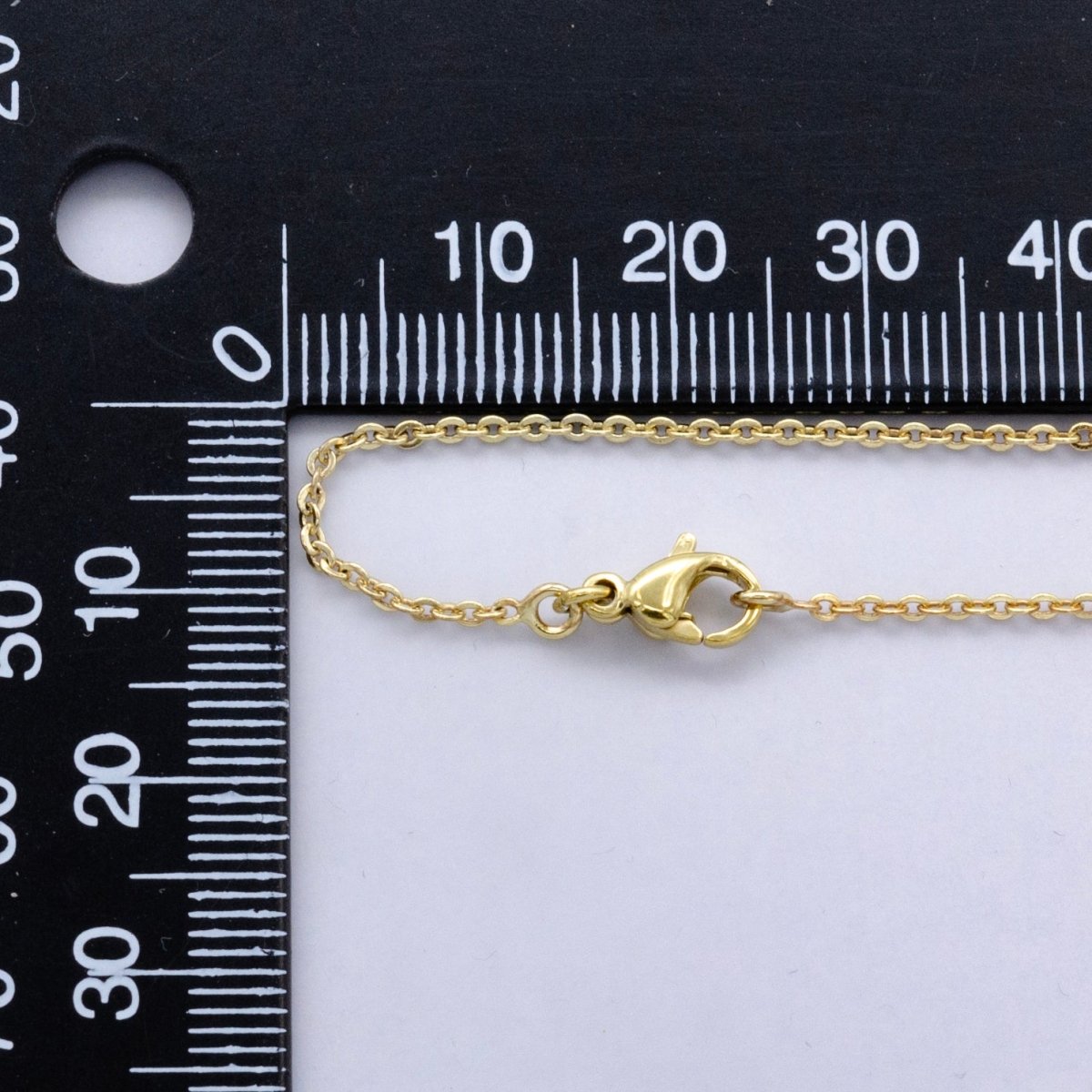 Stainless Steel Minimalist Cable Chain 16 Inch Choker Necklace | WA-2740